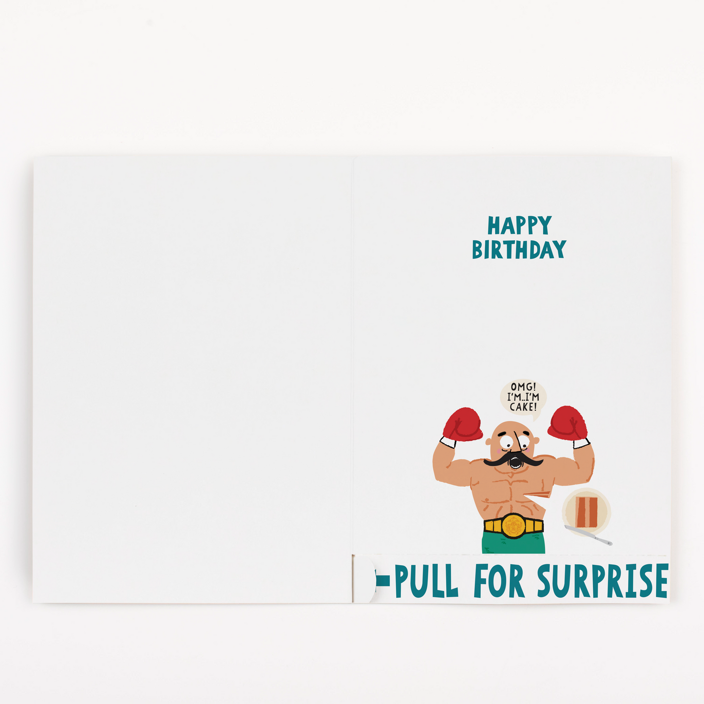 Birthday Boxer Sticker Surprise Card (no music) - Gift Delivery