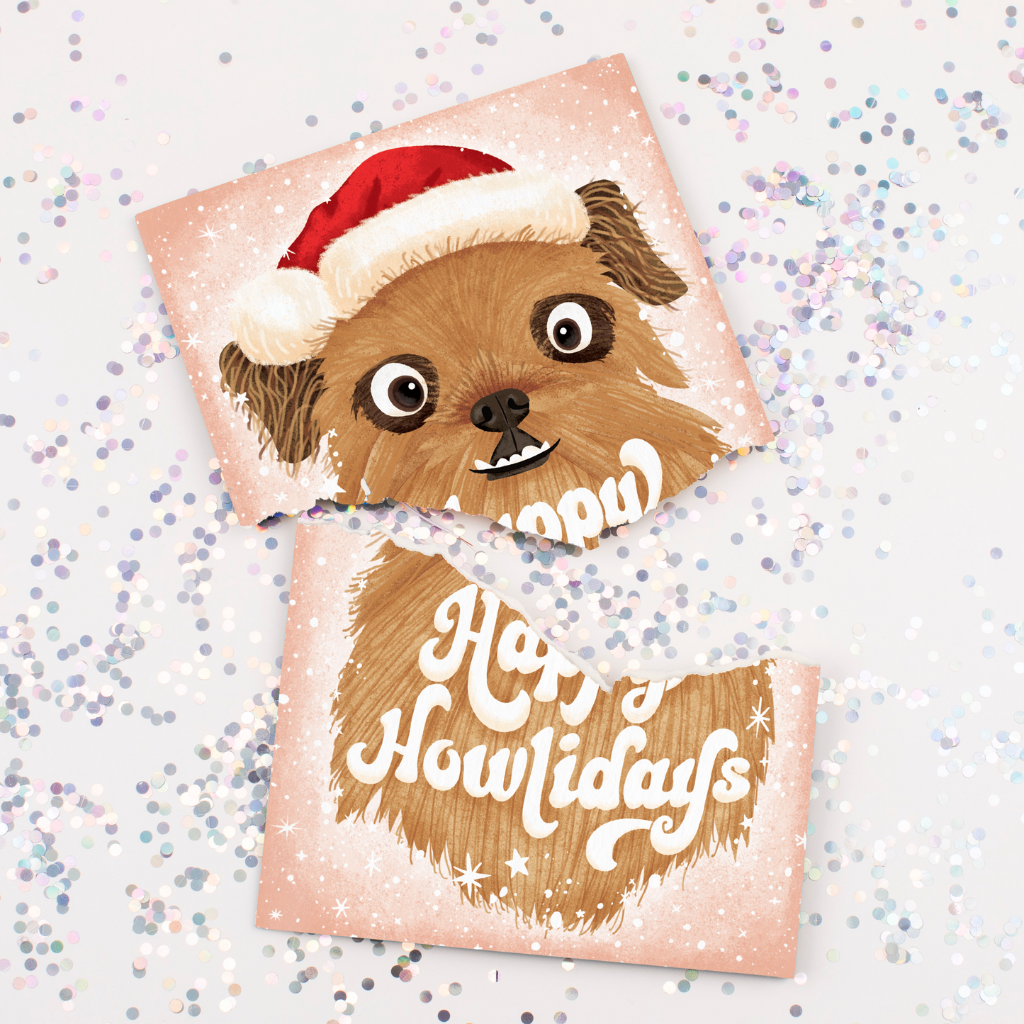 Endless Dog Barking Christmas Card - Gift Delivery