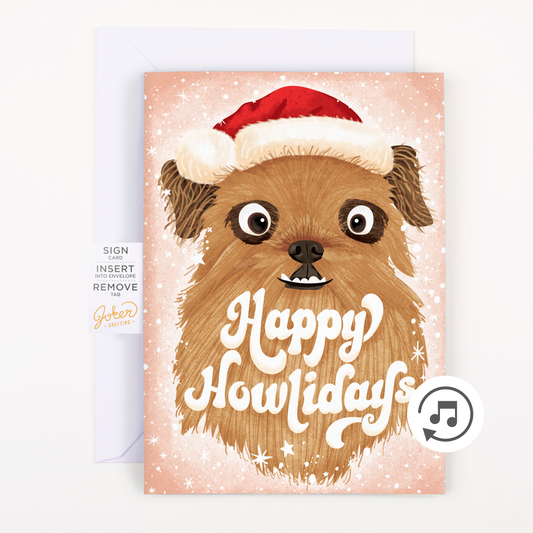 Endless Dog Barking Christmas Card - Gift Delivery