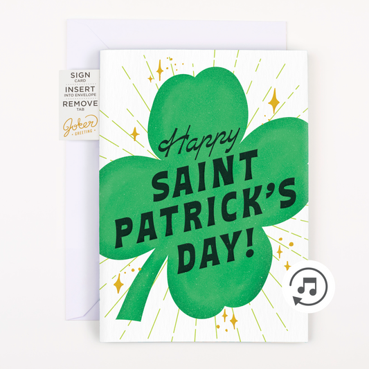 Endless Bagpipes St. Patricks Day Sticker Surprise Card - Gift Delivery