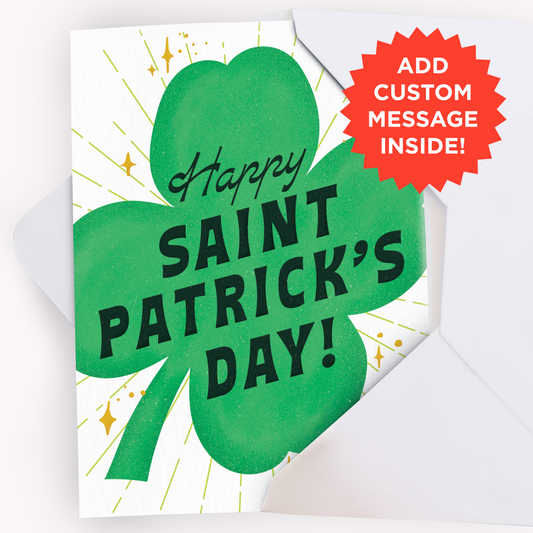 Endless Bagpipes St. Patricks Day Sticker Surprise Card - Gift Delivery