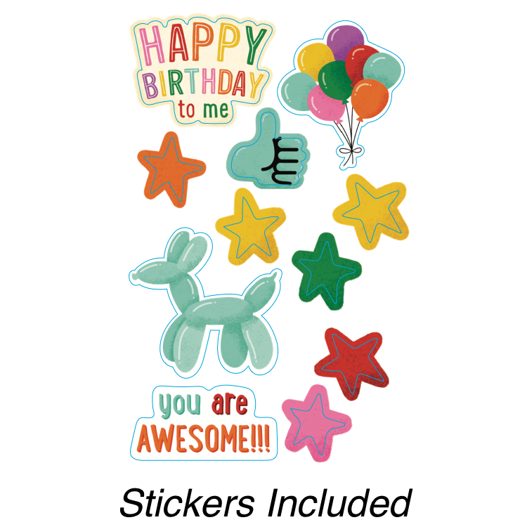 Endless Birthday Piñata Surprise Sticker Card - Gift Delivery