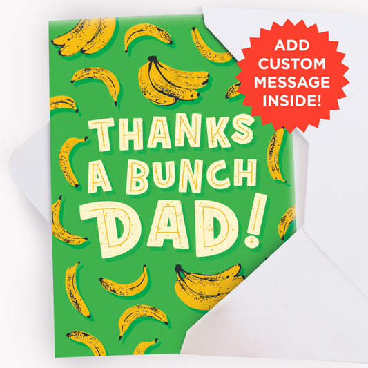 Endless Dad, Dad, Dad Thank You Card  - Gift Delivery